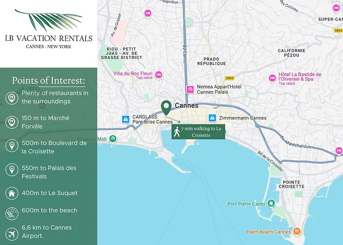 Penthouse 1BR - Cannes Center - Marche Forville - 5 min Palais, Croisette&Plages
